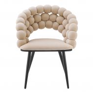 Krzesło designerskie Bubble black beżowe - 2024.4.3_00161.jpg