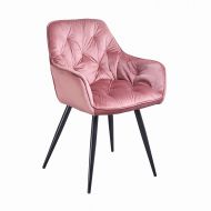 Krzesło designerskie pikowane Bery różowe - berry_(1).jpg