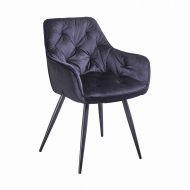 Zestaw krzeseł designerskie pikowane Bery czarne komplet 2 szt - berry_(3).jpg