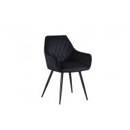 Krzesło designerskie pikowane Carbo czarne - carbo_black.jpg