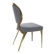 Krzesło nowoczesne tapicerowane w stylu Glamour Cassari Szary 45/55/89 cm - cassarigrey_1_web-1.jpg