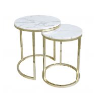 Stolik kawowy nowoczesny zestaw dwa stoliki Camelio złoty/biały Ø40/50 Ø50/55 cm - cesario_wg_web-1.jpg