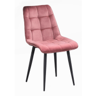 Krzesło designerskie pikowane Coral Black różowe - coral.png