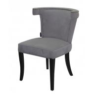 Krzesło nowoczesne tapicerowane ze srebrną pineska szary welur Earls Court 56/51/84 cm - earlscourt_grey_web-1.jpg
