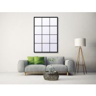 Boston minimalistyczne lustro okienne z czarnymi szprosami i stalową ramą 120x80 - hjt18037_80x120-scaled.jpg