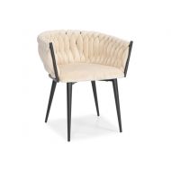 Krzesło welurowe Rosa Black beżowe - pol_pl_krzeslo-welurowe-glamour-rosa-czarno-bezowe-2406_1.jpg