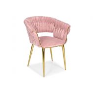 Tapicerowane krzesło glamour plecione IRIS LUX - różowe - pol_pl_krzeslo-z-podlokietnikami-glamour-iris-lux-pudrowy-roz-2416_1.jpg