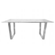 Stół nowoczesny marmurowy do jadalni nogi metalowe Madera srebrny/biały 75/80/160 cm - stol_maderaws_web.jpg