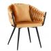 Krzesło designerskie Pilo pomarańczowe z poduszką